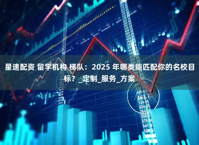 星速配资 留学机构 梯队：2025 年哪类能匹配你的名校目标？_定制_服务_方案